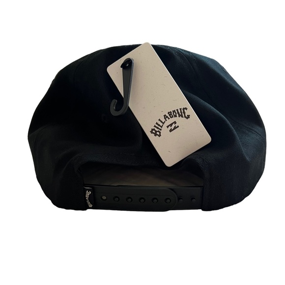 NWT Billabong Men’s Black Daily Snapback Hat Retro Logo - Picture 4 of 7